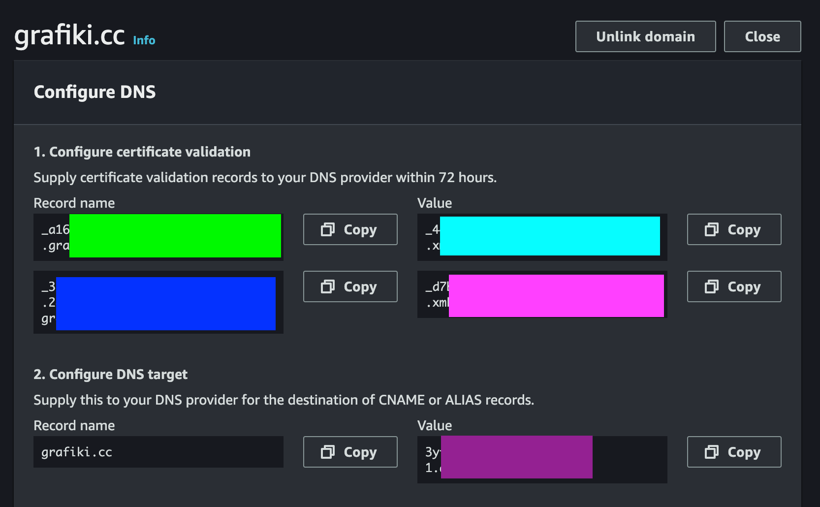 Adding a custom domain to App Runner