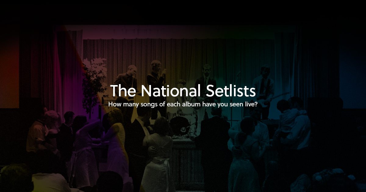 The National Setlists to Live Albums